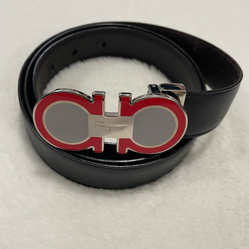Ferragamo Red Belt Buckle